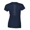 NAVY EURO 22 SILVER FACES T  (Girls Cut)