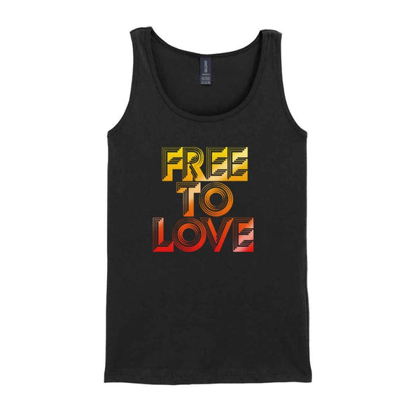 NEW BLACK FREE TO LOVE LADIES FIT TANK TOP – Duran Duran Official
