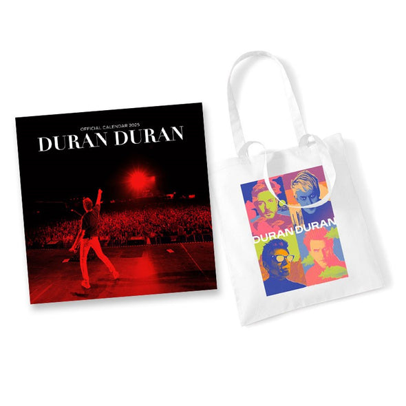 2025 CALENDAR  and  WHITE BANDSHOT TOTE BUNDLE