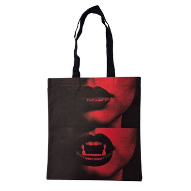 NEW - DELUXE  HALLOWEEN MOUTH LOGO HEAVYWEIGHT TOTE BAG
