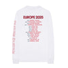 WHITE EURO 25 LONG SLEEVE COLLAGE T