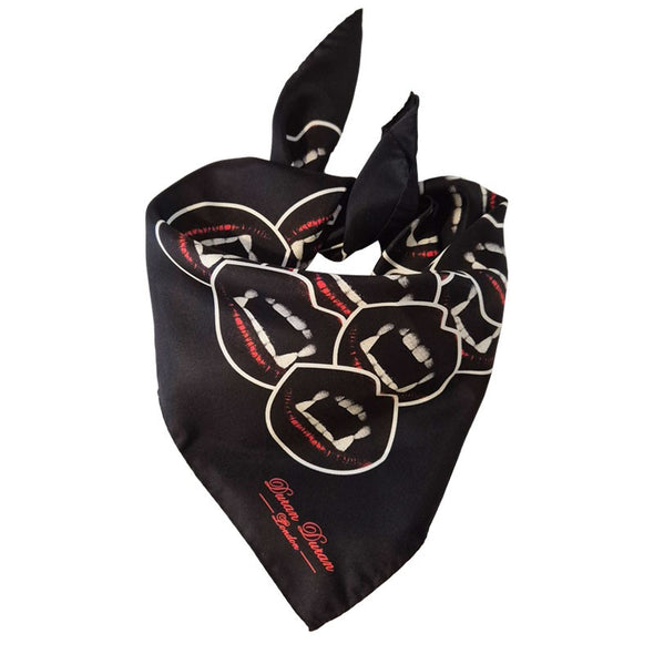 NEW! LIMITED EDITION MOUTH MOTIF SILK SCARF